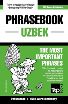 Paperback Phrasebook - Uzbek - The most important phrases: Phrasebook and 1500-word dictionary Book