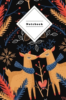Composition Notebook: Journal Notepad for under $8 | 120 Sheets Wide Ruled Lined Paper | Perfect for School, Work, Students, Teacher | Cute Deer WinterEdition Coverdesign