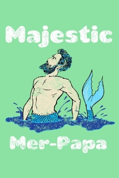 Paperback Majestic Mer Papa: Comic Book Notebook Paper Book