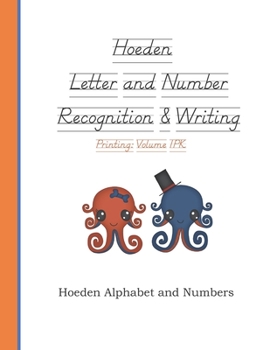 Paperback Hoeden Letter and Number Recognition & Writing: Volume 1PK Book