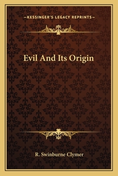 Paperback Evil And Its Origin Book