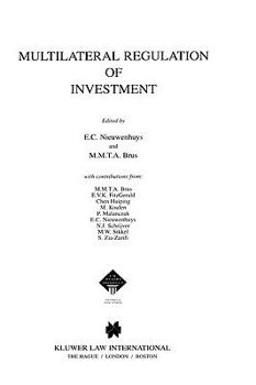 Hardcover Mutilateral Regulation of Investment Book