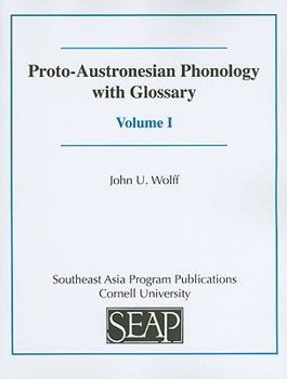 Paperback Proto-Austronesian Phonology with Glossary Book