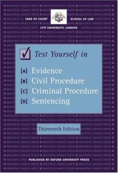Paperback Test Yourself in Evidence, Civil Procedure, Criminal Procedure and Sentencing Book