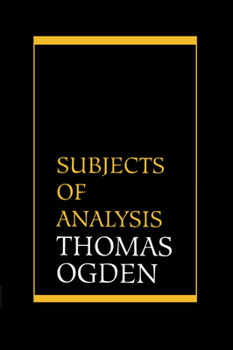 Hardcover Subjects of Analysis Book