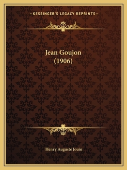 Paperback Jean Goujon (1906) [French] Book