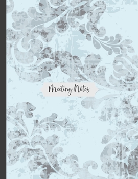 Meeting Notes: Detailed meeting notes journal for recording meeting minutes with detailed sections to keep track of attendees and action items. Cover(39)