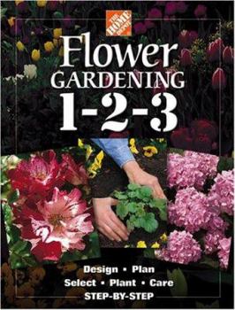 Hardcover Flower Gardening 1-2-3 Book