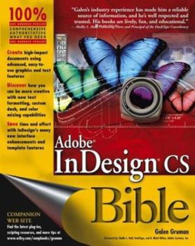 Paperback Adobe InDesign CS Bible Book