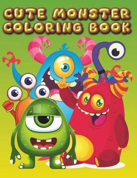 Paperback Cute Monster Coloring Book