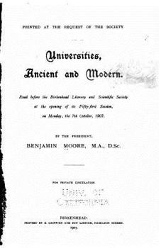 Paperback Universities, Ancient and Modern Book