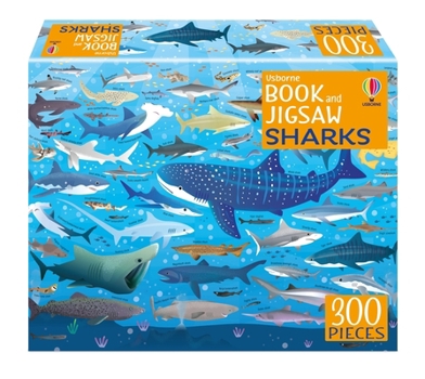 Misc. Usborne Book and Jigsaw: Sharks Book