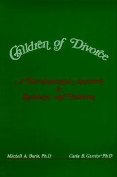 Paperback Children of Divorce: A Developmental Approach to Residence and Visitation Book