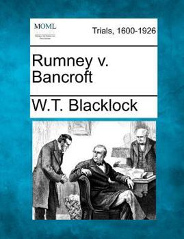 Paperback Rumney V. Bancroft Book