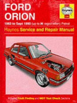 Paperback Ford Orion (Haynes Service and Repair Manual Series) Book