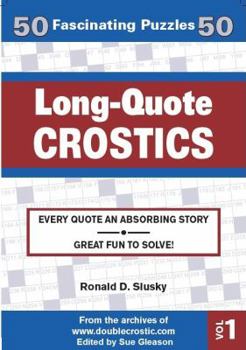 Spiral-bound Long-Quote Crostics, Volume 1 Book