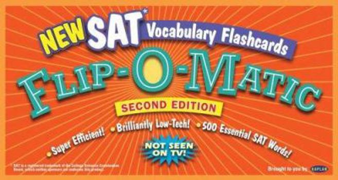 Paperback Kaplan SAT Vocabulary Flashcards Flip-O-Matic, 2nd Edition Book