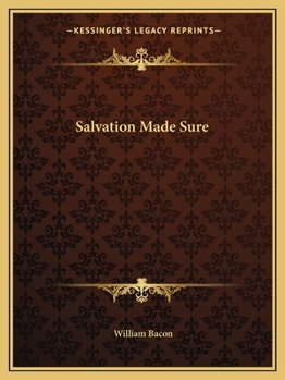 Paperback Salvation Made Sure Book