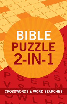 Paperback Bible Puzzle 2-In-1: Crosswords and Word Searches Book