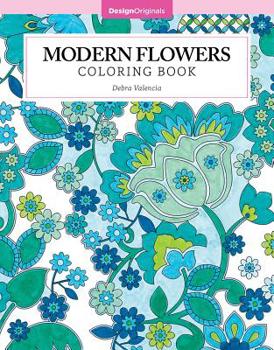 Paperback Modern Flowers Coloring Book