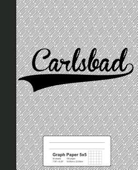 Paperback Graph Paper 5x5: CARLSBAD Notebook Book