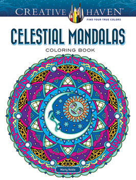 Paperback Creative Haven Celestial Mandalas Coloring Book