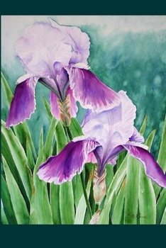 Paperback Purple Iris: Journal Book