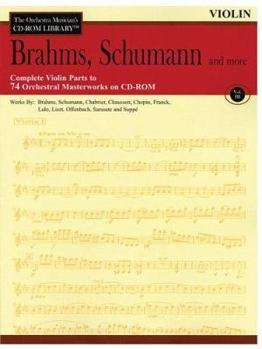 Paperback Brahms, Schumann and More: The Orchestra Musician's CD-ROM Library Vol. III Book