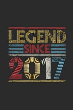 Legend Since 2017: Graph Paper Notebook (6" x 9" - 120 pages) ~ Birthday Themed Notebook for Daily Journal, Diary, and Gift
