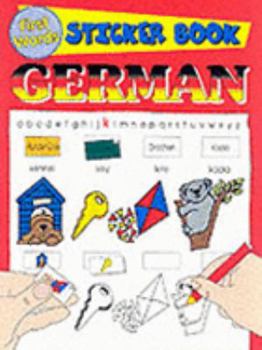Paperback German First Words Sticker Book