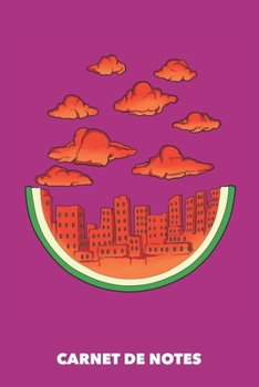 Carnet de Notes: La ville de la pastèque A5 pointillé / grille de points - 120 pages pour les gens à la mode (rose fuchsia) (French Edition)