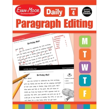 Paperback Daily Paragraph Editing, Grade 4 Te-Ls Cpq Book