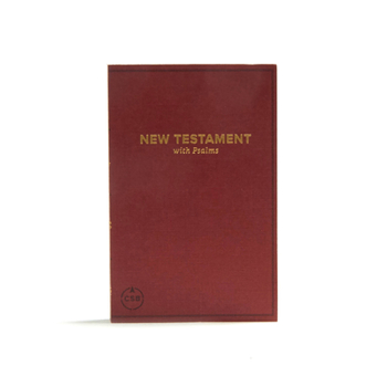 CSB Pocket New Testament with Psalms, Navy Trade Paper, Red Letter, Concise Format, Evangelism, Outreach, Easy-to-Read Bible Serif Type