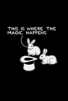 This is where the magic happens: 6x9 MAGICIAN | blank with numbers paper | notebook | notes