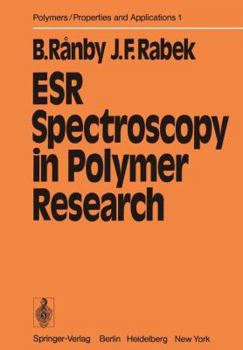 Paperback Esr Spectroscopy in Polymer Research Book