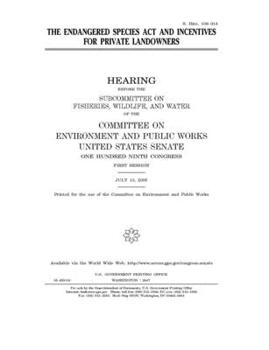 The Endangered Species Act and incentives for private landowners