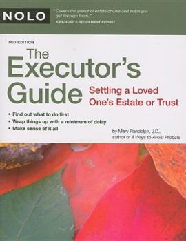 Paperback The Executor's Guide: Settling a Loved One's Estate or Trust Book