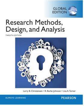 Paperback Research Methods, Design, and Analysis, Global Edition Book