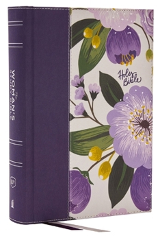 Kjv, the Woman's Study Bible, Cloth Over Board, Purple Floral, Red Letter, Full-Color Edition, Comfort Print: Receiving God's Truth for Balance, Hope,