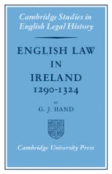 Paperback English Law in Ireland 1290-1324 Book