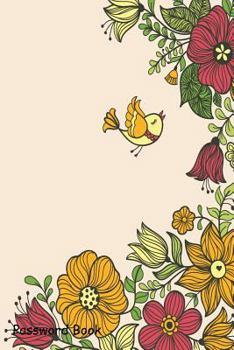 Paperback Password Book: Include Alphabetical Index with Vintage Floral Seamless Book