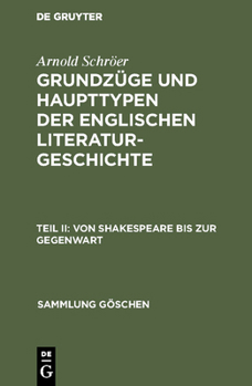 Hardcover Von Shakespeare Bis Zur Gegenwart [German] Book