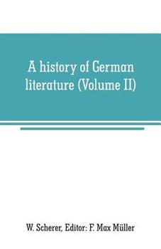 Paperback A history of German literature (Volume II) Book