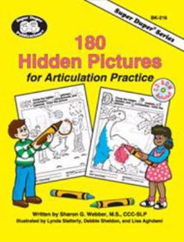 Hardcover 180 Hidden Pictures for Articulation Practice Book