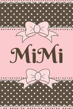 MiMi: Cute Stylish - Brown and Pink Soft Cover Blank Lined Notebook (6" X 9" 110 Pages) Planner Composition Book