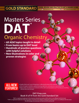 Paperback DAT Masters Series Organic Chemistry: Review, Preparation and Practice for the Dental Admission Test by Gold Standard DAT Book