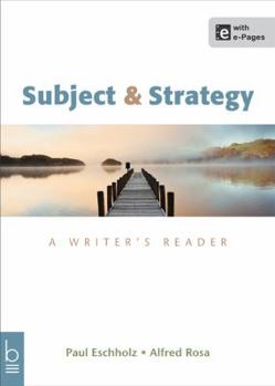 Subjects/Strategies: A Writer's Reader