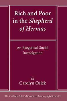 Paperback Rich and Poor in the Shepherd of Hermas Book