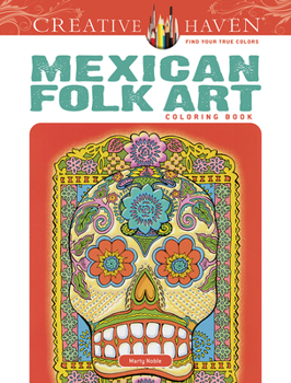Paperback Creative Haven Mexican Folk Art Coloring Book