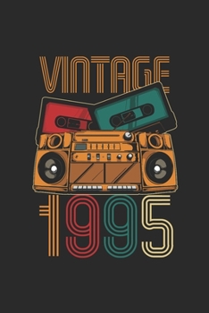 Vintage 1995: Graph Ruled Notebook – Journal for Birthday Gift Idea